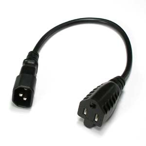 Monitor Power Cord Adapter (C14 to 5-15R) Monitor Power Cord Adapter (C14 to 5-15R)